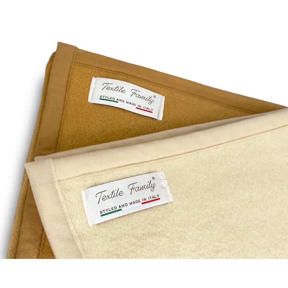 COPERTA IGNIFUGA SPRING antifiamma Peso Medio 1.0 ANTIFUOCO CLASSE 1 omologata MADE in ITALY Beige