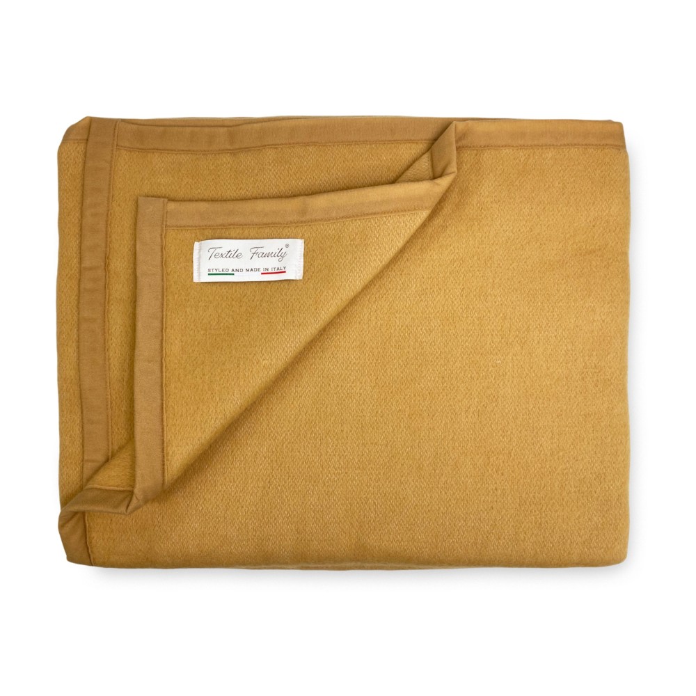 BLANKET Lightweight summer SPRING Medium Weight Modacrylic MADE in ITALY Hazelnut