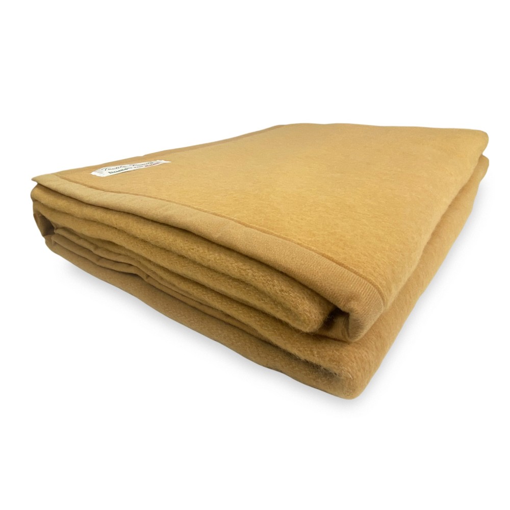 COPERTA Leggera estiva SPRING Peso Medio Modacrilico MADE in ITALY Nocciola