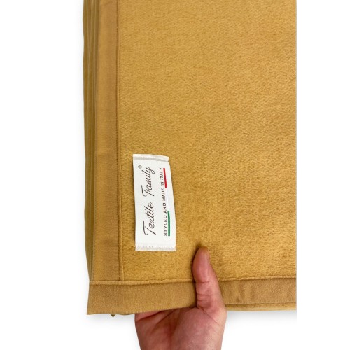 DECKE Leichter Sommer FRÜHLING Mittelschweres Modacryl MADE in ITALY Haselnuss