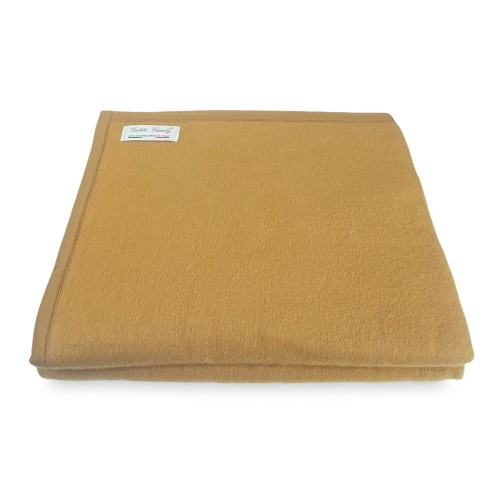 DECKE Leichter Sommer FRÜHLING Mittelschweres Modacryl MADE in ITALY Haselnuss