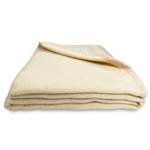 BLANKET Lightweight summer SPRING Medium weight Modacrylic MADE in ITALY Beige