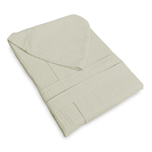 Albornoz BEE Bee© Nest en Puro Algodón con Capucha para Adultos BEIGE