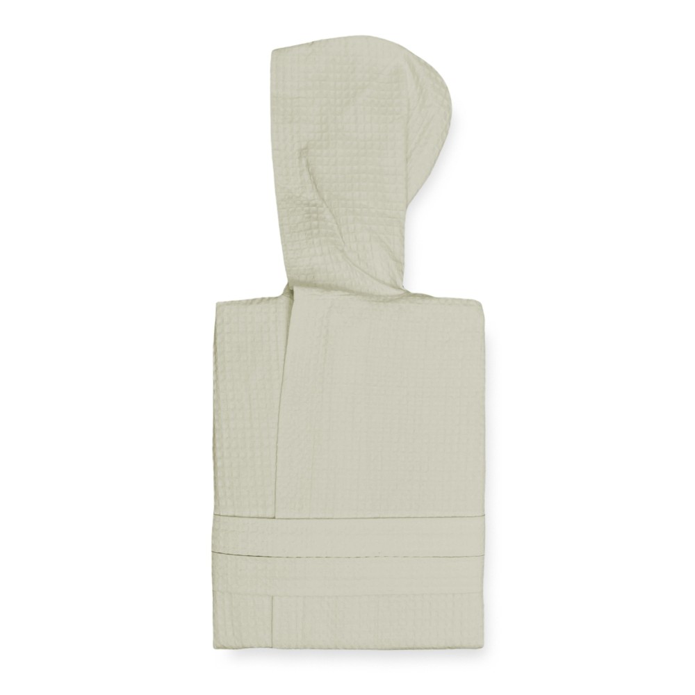 BEE Bee© Nest Bathrobe in Pure Cotton with Hood for Adults BEIGE