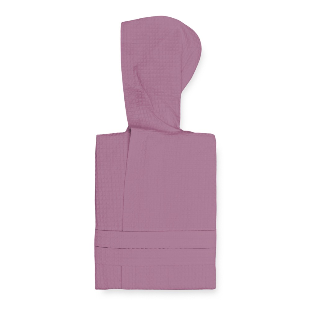 BEE Bee© Nest Bathrobe in Pure Cotton with Hood for Adults PINK