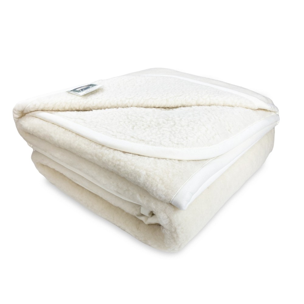 MARY BLANKET in real MERINO WOOL 1000 gr. Pure virgin wool