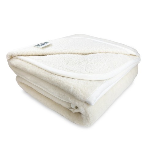 MARY BLANKET in real MERINO WOOL 1000 gr. Pure virgin wool