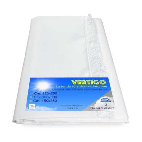 TOLDO EXTERIOR VERTIGO JARDÍN BALCÓN BLANCO UNITED IMPERMEABLE Y REPELENTE AL AGUA
