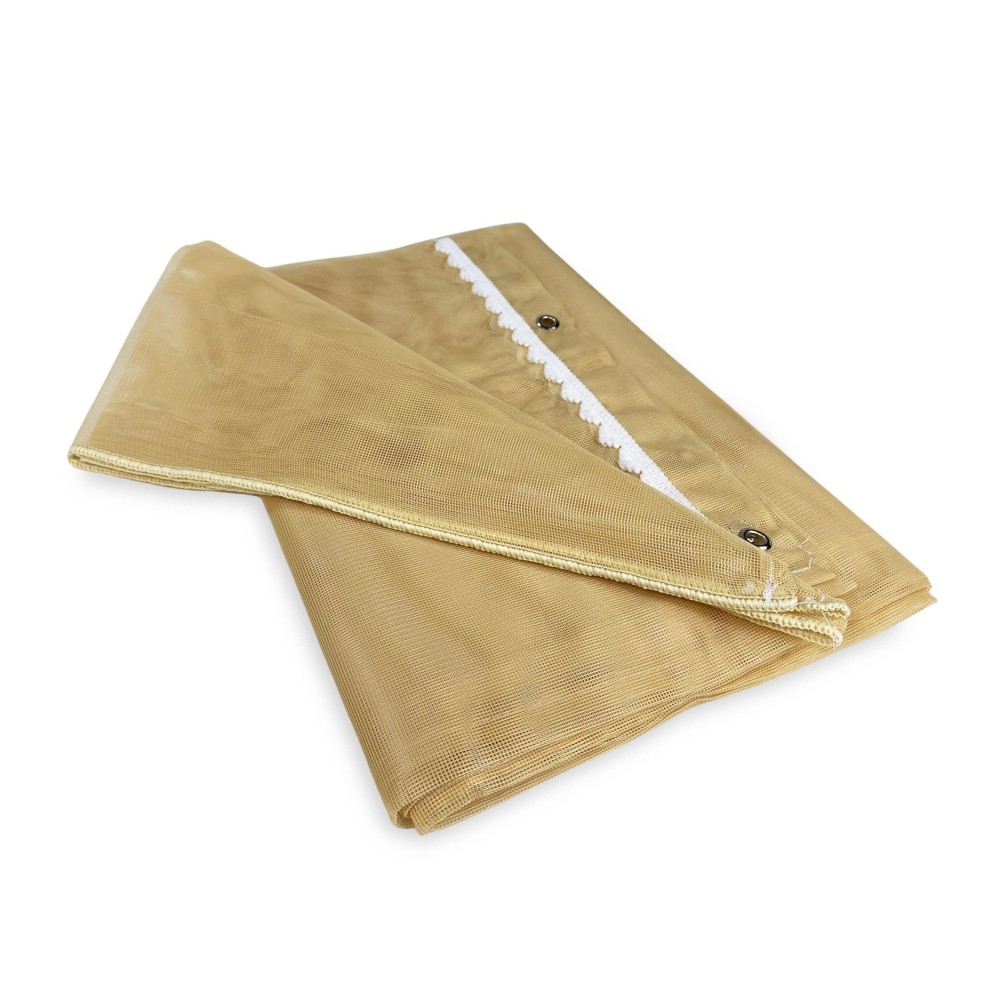 Extra Qualität Uni Beige Marquisette Moskisette Netz Vorhang