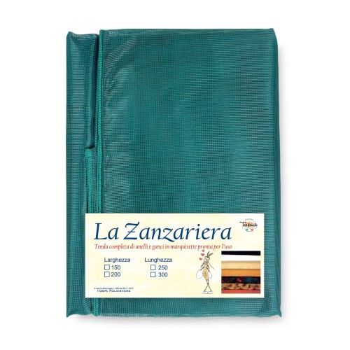 Cortina de mosquitera marquesina verde lisa de calidad extra