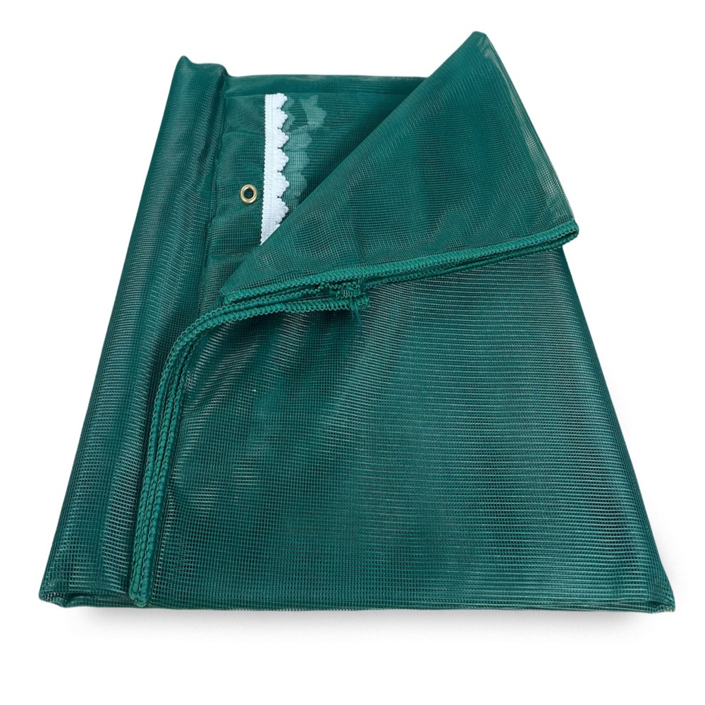 Cortina de mosquitera marquesina verde lisa de calidad extra
