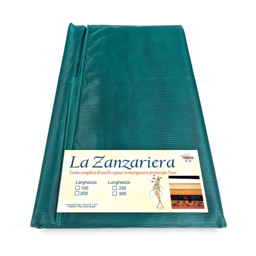 Cortina de mosquitera marquesina verde lisa de calidad extra