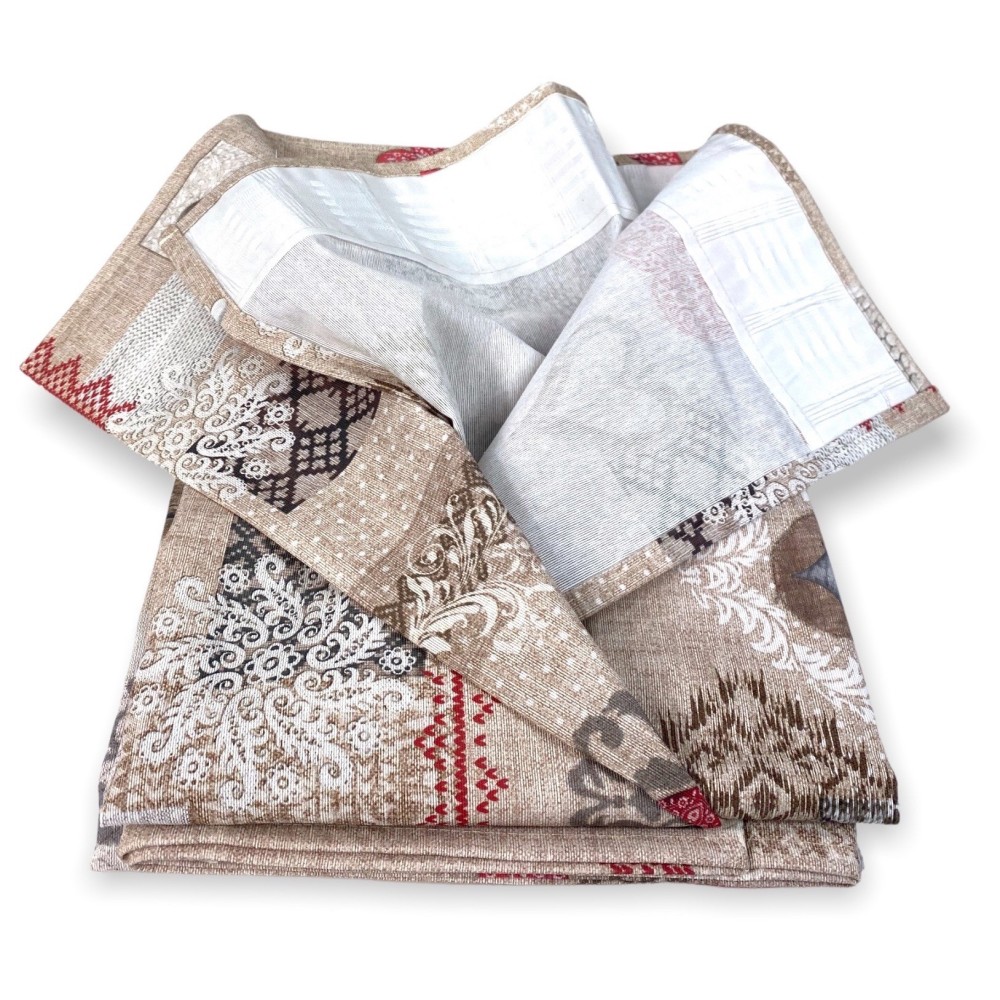 TIENDA SHABBY rojo cm.150X280 Tirolina hecha MADE in ITALY