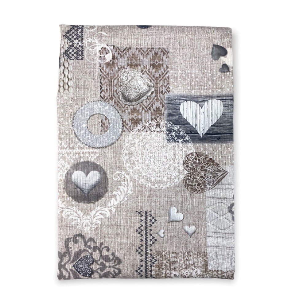 TIENDA SHABBY beige cm.150X280 Tirolina hecha MADE in ITALY
