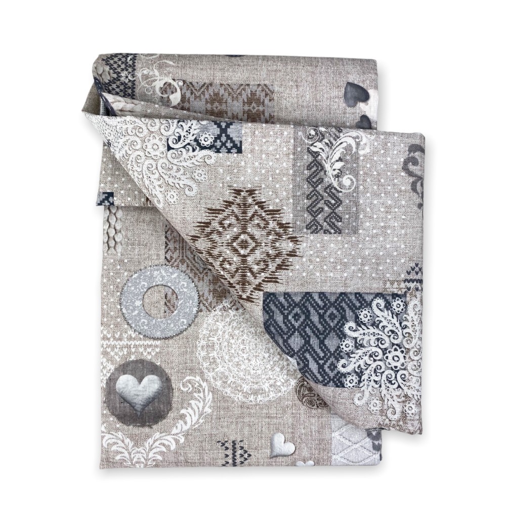 SERVIETTE HOUSSE DE MEUBLE GRAND FOULARD HOUSSE DE COUVRE-LITCoupe de pantalonCoupe de vide SHABBY BEIGE