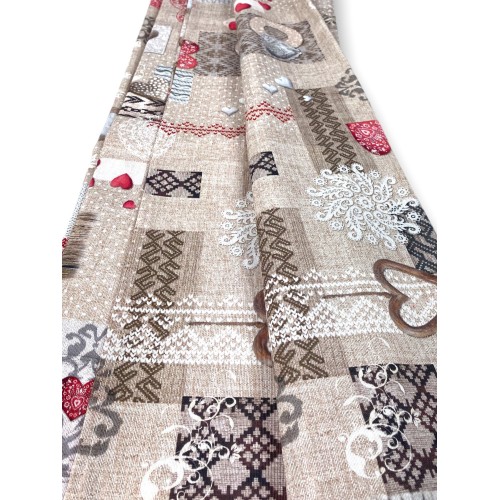 MÖBELBEZUG Bezug GRAN SCARF TAGESDECKE Sofabezug Tiroler SHABBY ROT
