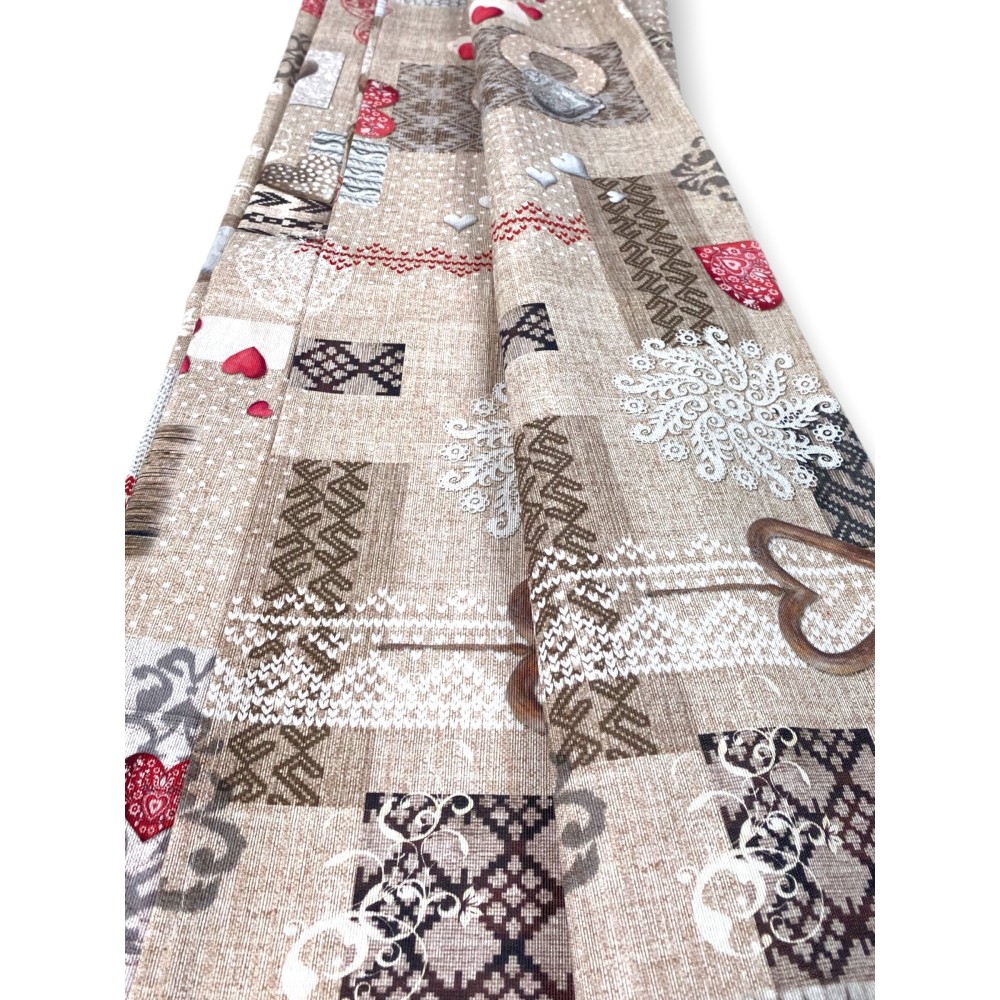 FURNISHING COVER cover GRAN SCARF BEDSPREAD sofa cover Tyrolean SHABBY RED