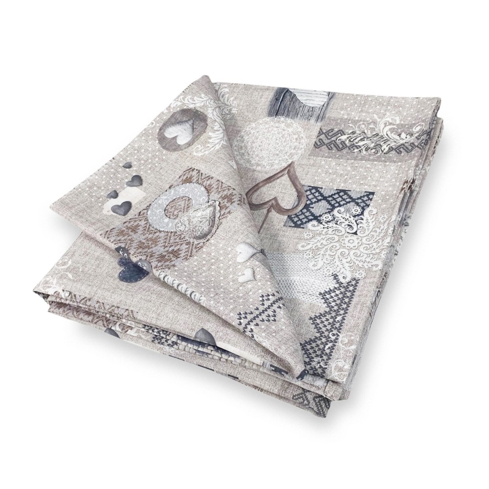 TOVAGLIA antimacchia RESINATA TORINO Tirolese SHABBY Beige