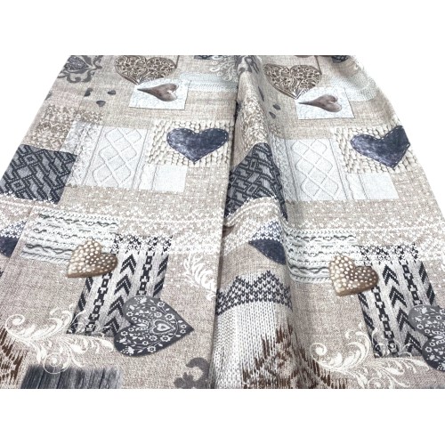 NAPPE RÉSISTANTE AUX TACHES TORINO Tyrolean SHABBY Beige