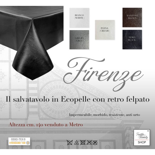 FIRENZE TABLE SAVER aus Kunstleder KUNSTLEDER ECO Leder Höhe cm. 140 Skai pro Meter