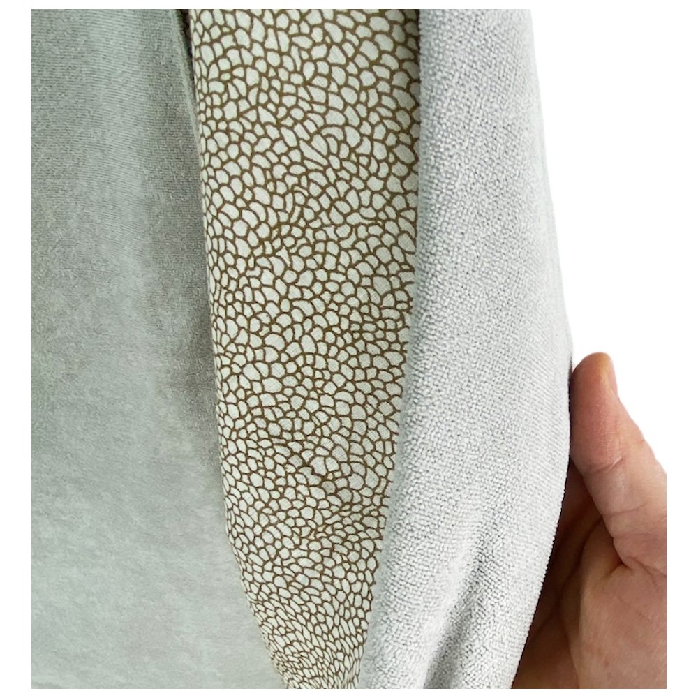 DOUBLE SERVIETTE DE PLAGE KIKOY Boy Beige en COTON et ÉPONGE avec KEEP BACKPACK