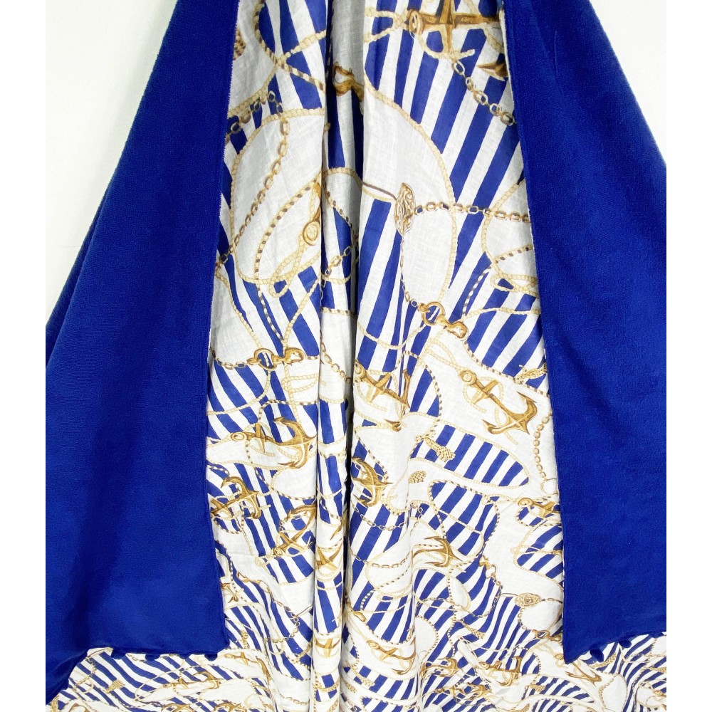 Double beach towel KIKOY Ancora Oro in COTTON and TERRY TOWEL with KEEP BACKPACK