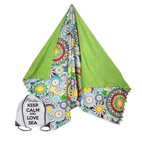 MRE Desigual gemustertes Handtuch aus Baumwolle und Frottee