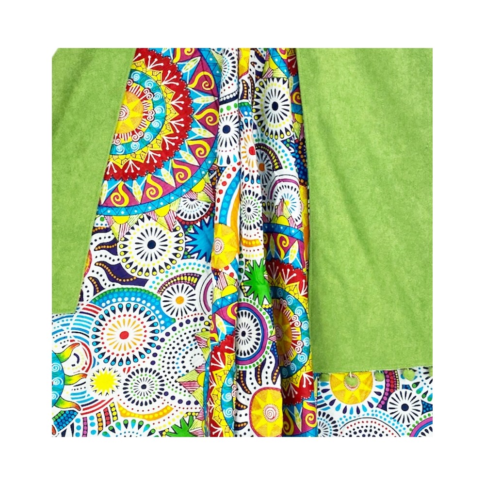 KIKOY Colours double beach towel in COTTON and TERRY TOWEL with KEEP BACKPACK