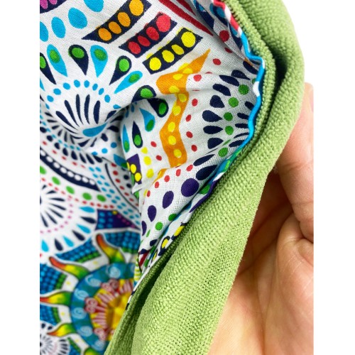 DOUBLE SERVIETTE DE PLAGE KIKOY Couleurs en COTON et ÉPONGE avec KEEP BACKPACK