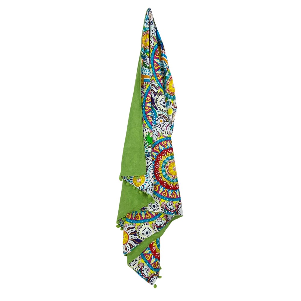 TELO mare doppio KIKOY Colours in COTONE e in SPUGNA con ZAINO KEEP