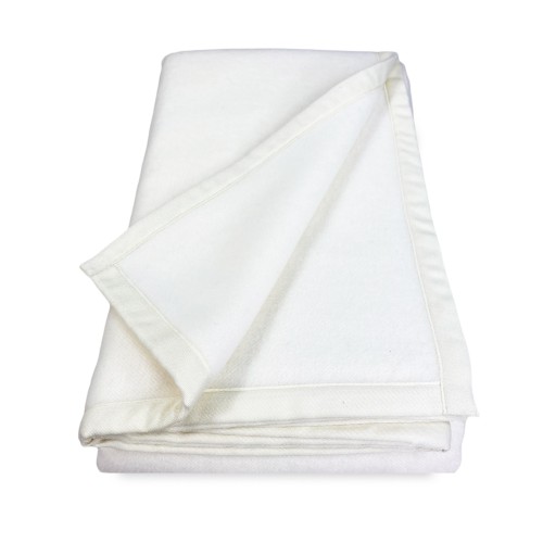 MANTA LIGERA PRIMAVERA VERANO EN LANA MERINO FINO VERANO DOBLE 2 CUADRADOS Natural