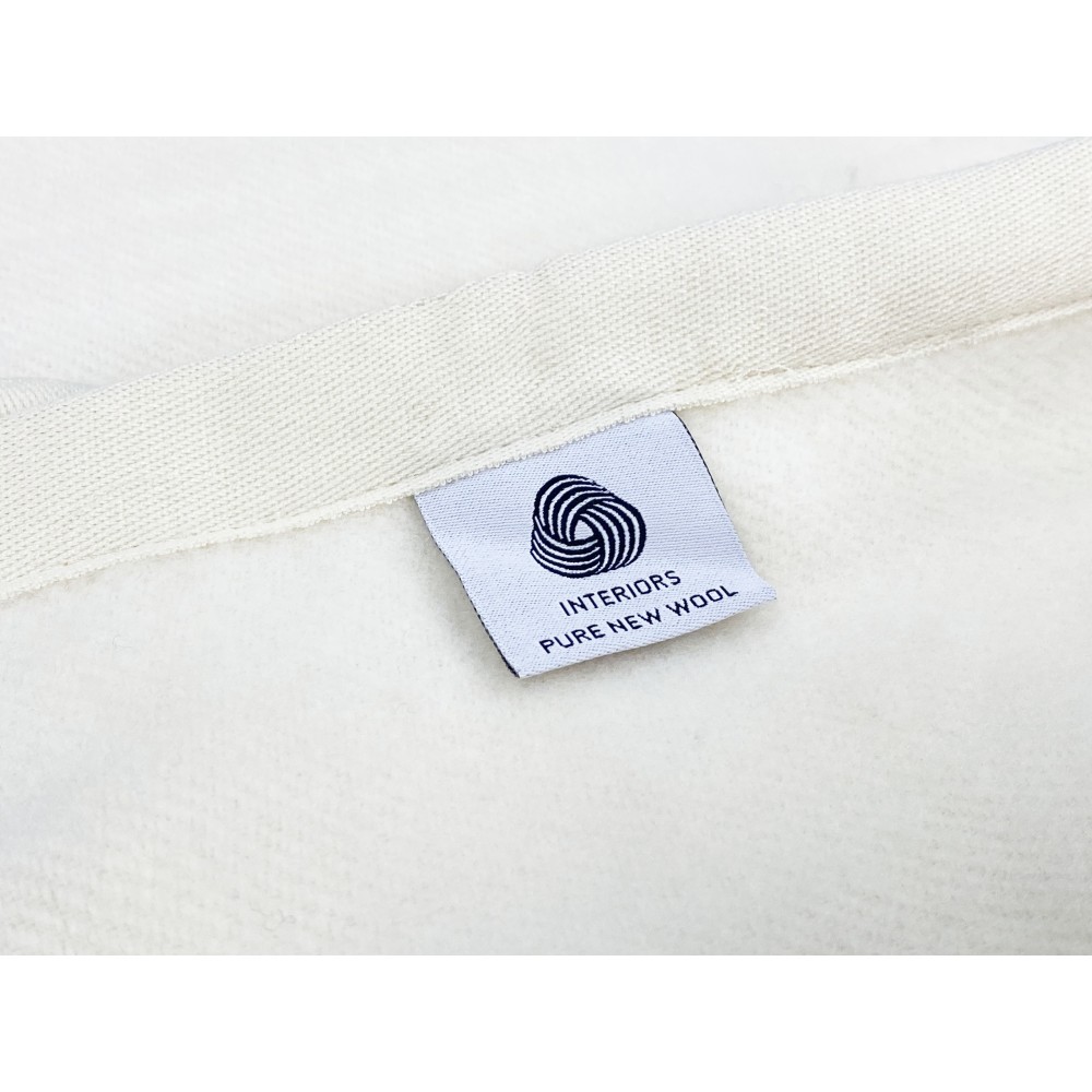 MANTA LIGERA PRIMAVERA VERANO EN LANA MERINO FINO VERANO DOBLE 2 CUADRADOS Natural