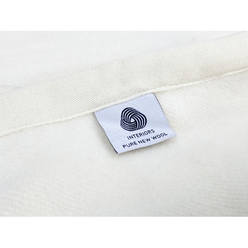 MANTA LIGERA PRIMAVERA VERANO EN LANA MERINO FINO VERANO DOBLE 2 CUADRADOS Natural