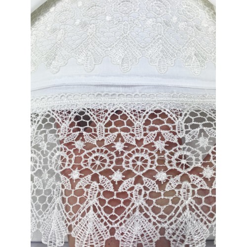 SUSY TRUNK finished with Macramé Lace DOUBLE sheet and BEDSPREAD idea BRIDE
