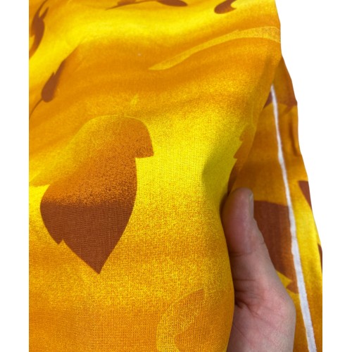FUNDA DE DECORACIÓN GRAN BUFANDA COLCHA FUNDA DE SOFÁ tela YELLOW LEAF