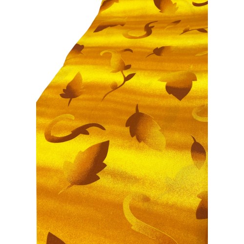 FURNISHING COVER GRAN SCARF bedspread SOFA COVER fabric YELLOW LEAF