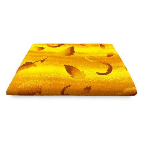 FUNDA DE DECORACIÓN GRAN BUFANDA COLCHA FUNDA DE SOFÁ tela YELLOW LEAF