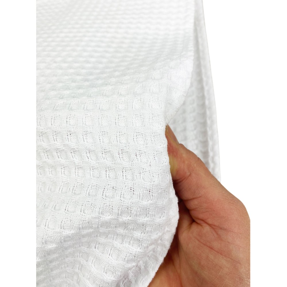Lot de 6 serviettes de 60 x 100 cm en pur coton, en nid d’abeille.