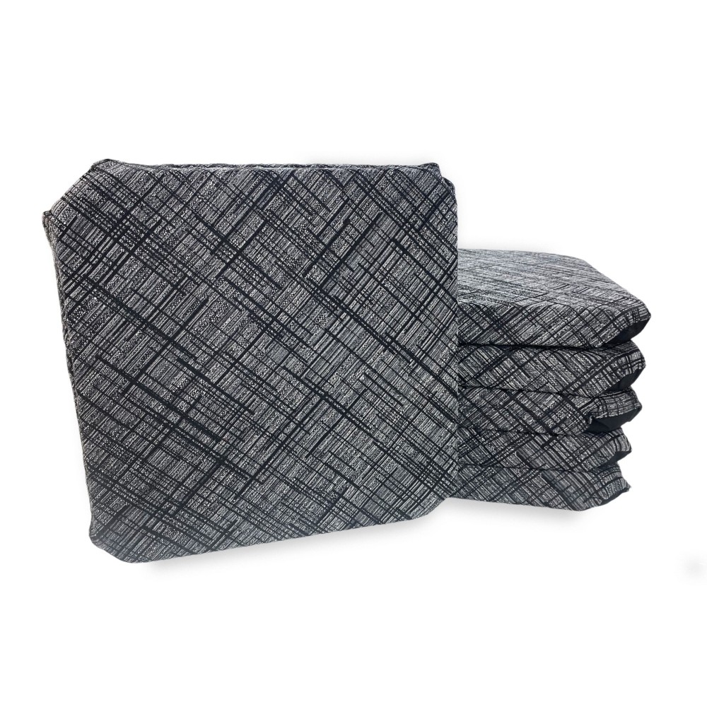 COPRISEDIA con ALI tinta unita IN TESSUTO Jacquard MODERN Nero