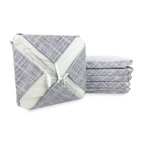 COPRISEDIA con ALI tinta unita IN TESSUTO Jacquard MODERN Grigio 2