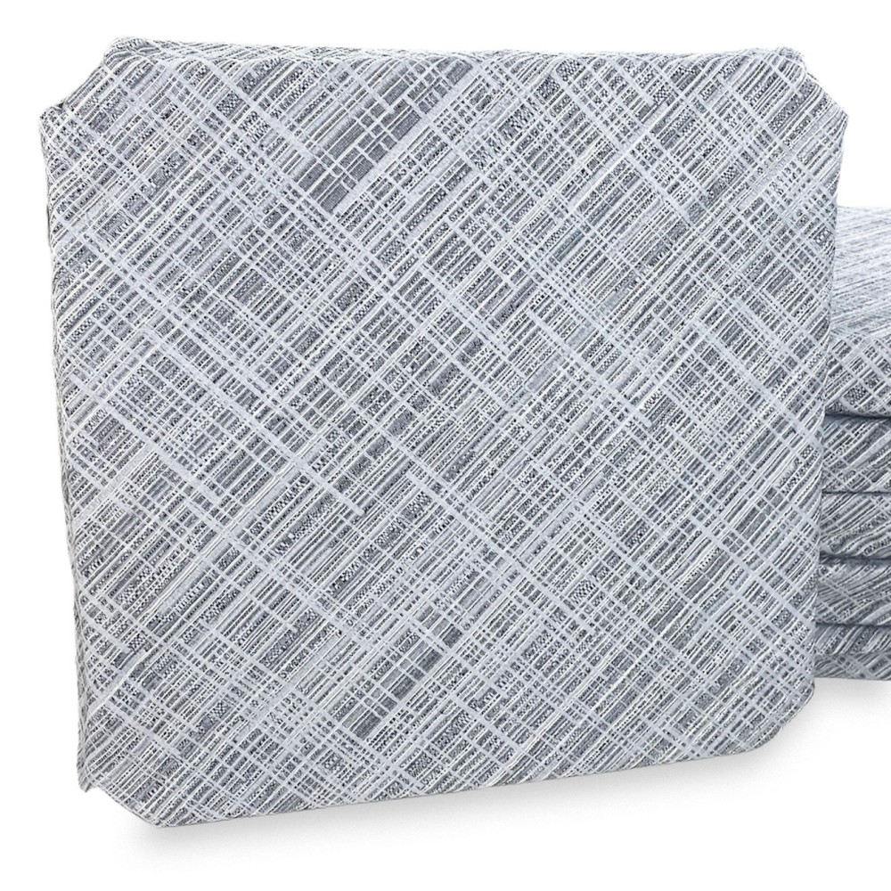 HOUSSE DE SIÈGE avec AILES couleur unie EN Tissu Jacquard GRIS MODERNE