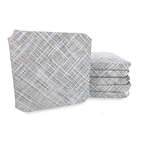 FUNDA DE SILLA CON ALAS color liso EN TELA Jacquard MODERNO Beige