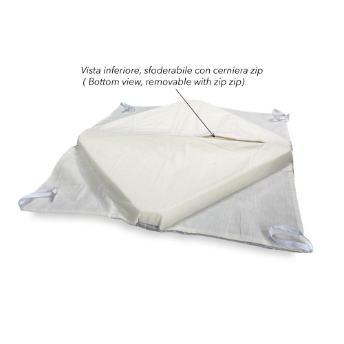 COPRISEDIA con ALI tinta unita IN TESSUTO Jacquard MODERN Beige