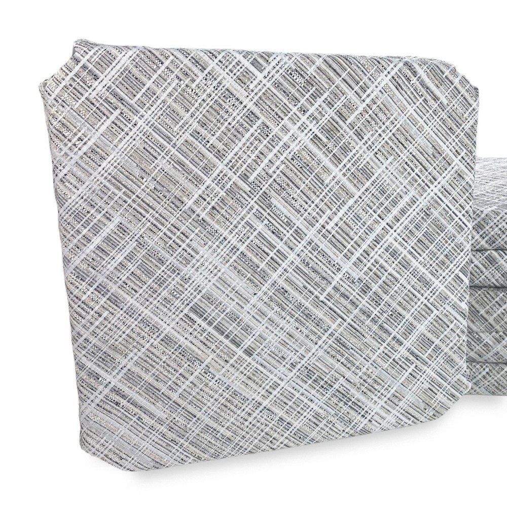 FUNDA DE SILLA CON ALAS color liso EN TELA Jacquard MODERNO Beige