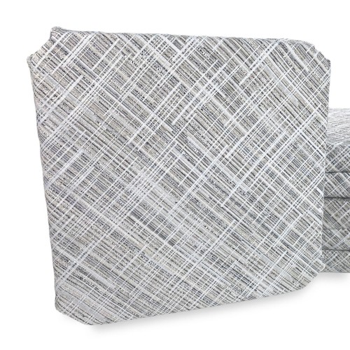 FUNDA DE SILLA CON ALAS color liso EN TELA Jacquard MODERNO Beige