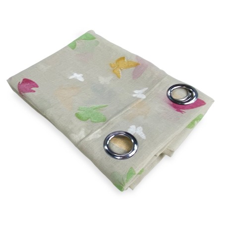 TENDA moderna FARFALLE Beige cm. 140X280 confezionata 2