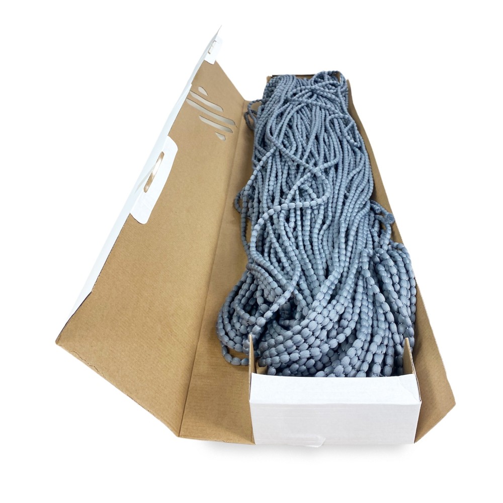 Mariel © SOFT BEADED TENT en Tissu Anti-insectes doux anti-bruit avec Fils Gris