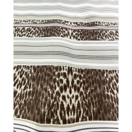 telo mare in cotone in stile leopardato 2