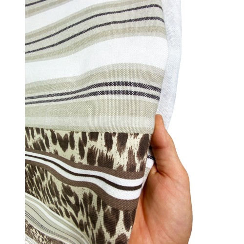 STRANDTUCH MIT LEOPARDENMUSTER Größe LARGE mit Strandrucksack KEEP CALM CM.100X200