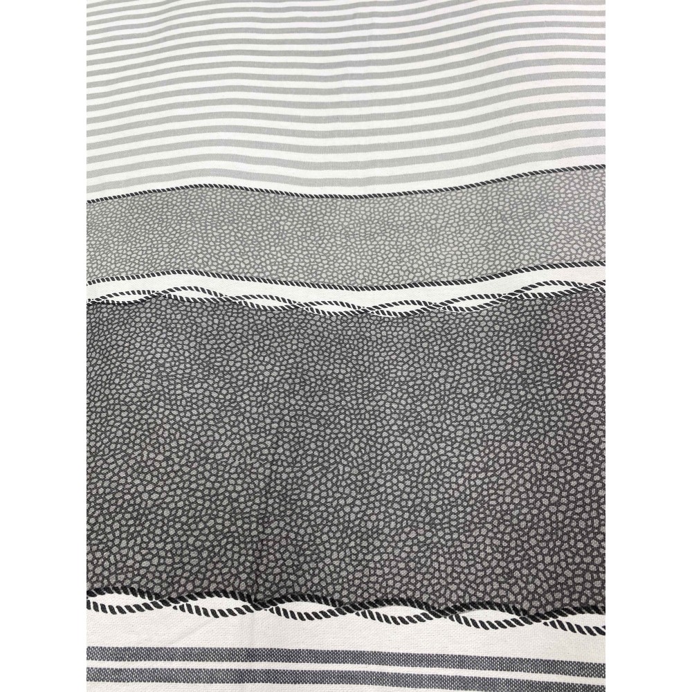 TOALLA DE PLAYA fouta BOY GRIS talla GRANDE con Mochila de playa KEEP CALM CM.100X200
